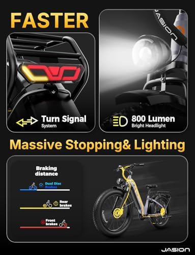 Jasion 26'' Fat Tire Electric Bike for Adults