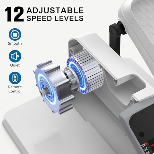 VIVURN-018 Under Desk Elliptical for Seniors with Non-Slip Mat & Quiet Design | VIVURN-018 12 Speed Mini Elliptical Exe