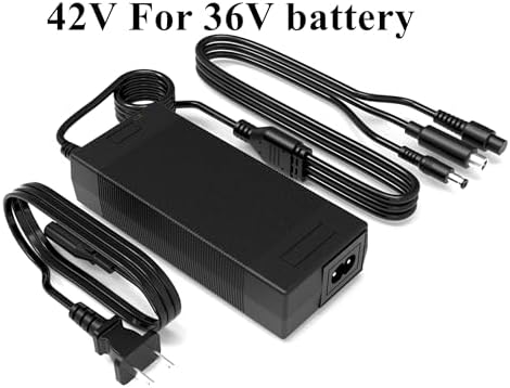 42V 2A 3Plugs Hover-1 Replacement Charger for 36V Li-ion e-Bike Scooter Battery | 42V 2A 3Plugs Maxshot V1 Hiboy Jetson