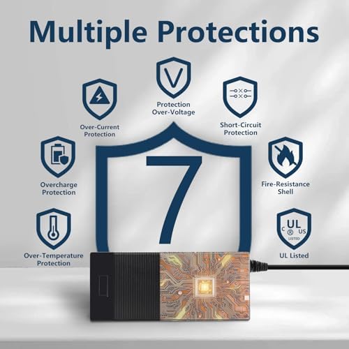 42V 2A 3Plugs Hover-1 Replacement Charger for 36V Li-ion e-Bike Scooter Battery | 42V 2A 3Plugs Maxshot V1 Hiboy Jetson