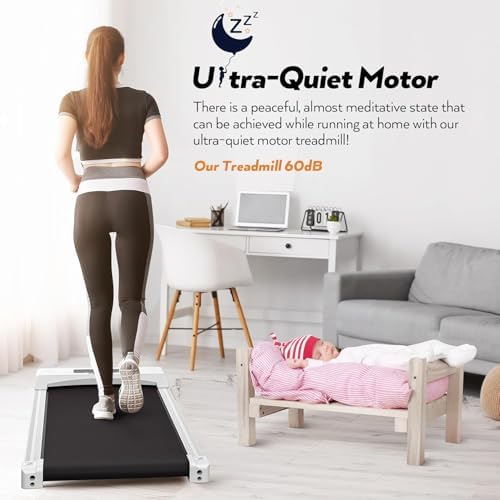 ANCHEER Walking Pads, |5HP Compact Running Machine for Home/Gym, Ultra-Quiet and Installation-Free