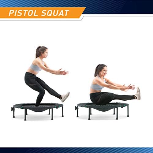 MARCY Trampoline Cardio Trainer with Handle ASG-40 Cardio Workout at Home Black