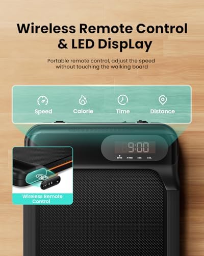 Home Office Walking Pad, Under Desk Treadmill with Incline, |5HP Portable Walking Treadmill, 265 Lbs Weight Capacity, Re