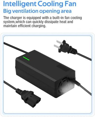 Super Fast Charger for 48V Lithium Battery No Adapter Needed | 5|6V 3A/5A Charger for 48V Lithium Battery with Cooling