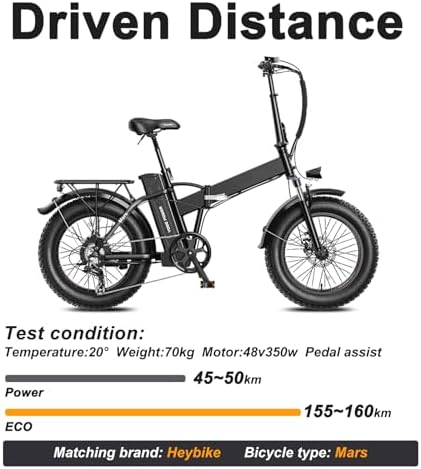 Electric Bike Battery 48V 13Ah for Heybike and Mars Bikes Compatible Replacements