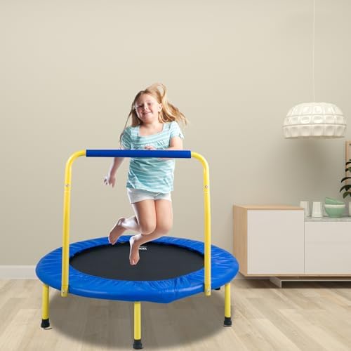 VEVOR 3FT Foldable Trampoline for Toddlers Outdoor Birthday Gift
