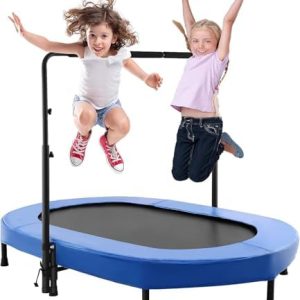 ANCHEER 56" Kids Trampoline Mini Rebounder for Toddlers Outdoor Play Fitness Exercise Workout Max Load 220 lbs ANCHEER 5