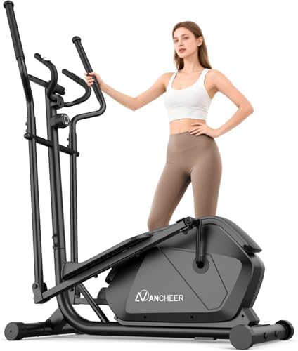 ANCHEER Home Elliptical Machine for Fitness Lovers with Ultra-Quiet Magnetic System | ANCHEER Elliptical Exercise Machi