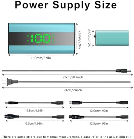 42V 2A Electric Scooter Charger with LED Charging Display, Universal with 4 Connections, for Electric Bike, Mobility Sco