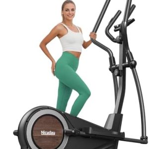 Niceday Elliptical Exercise Machine for Home Workout, Magnetic Elliptical Trainer with Kinomap APP Support, 19IN Stride,