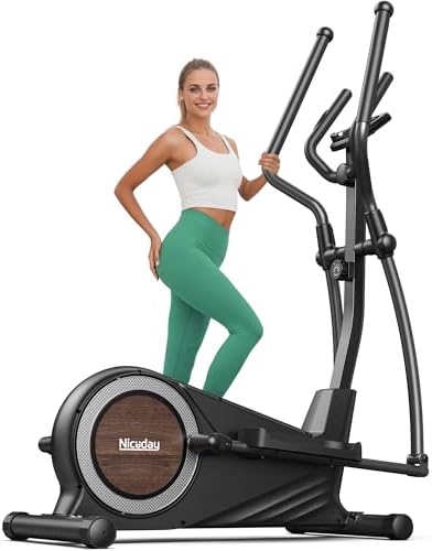 Niceday Elliptical Exercise Machine for Home Workout, Magnetic Elliptical Trainer with Kinomap APP Support, 19IN Stride,