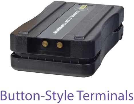 AlveyTech 24 Volt 10 Ah Rack Mount Battery Pack for Currie eZip and IZIP Bikes - Replacement with Button-Style Terminals