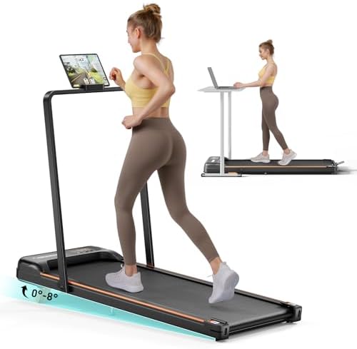 Home Office Walking Pad, Under Desk Treadmill with Incline, |5HP Portable Walking Treadmill, 265 Lbs Weight Capacity, Re