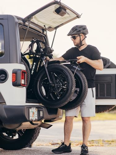 Heybike Ranger Electric Bike for Adults, Peak 1400W Motor Ebike, 28MPH Folding Step-Thru E Bike with Front Suspension