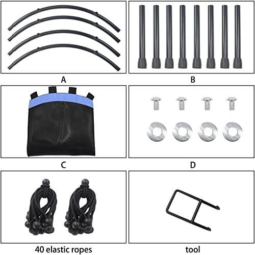 NEWAN Silent Mini Trampoline for Adults - 40" to 48" Diameter, Max Limit 330lbs, Silent Bungee Rebounder Jumping Cardio