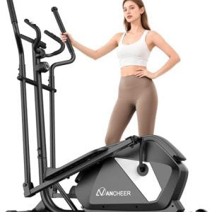 ANCHEER Home Elliptical Machine for Fitness Lovers with Ultra-Quiet Magnetic System | ANCHEER Elliptical Exercise Machi
