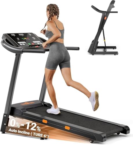 THERUN Incline Treadmill for Running and Walking, 300 lbs Weight Capacity, Wide Belt THERUN Incline Treadmill for Runnin