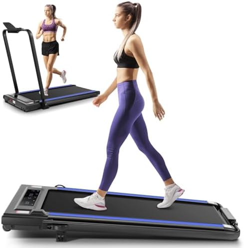 ANCHEER Portable Folding Treadmill with Remote Control and LED Screen - 12% Incline - Max 320 lb Capacity - Home, Gym, a