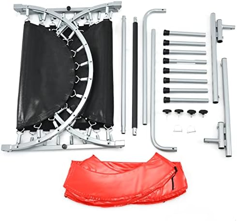 Giantex 2 Persons Foldable Fitness Trampoline Outdoor Indoor OEKO-TEX MAX 330LBS Adult Kid Fitness