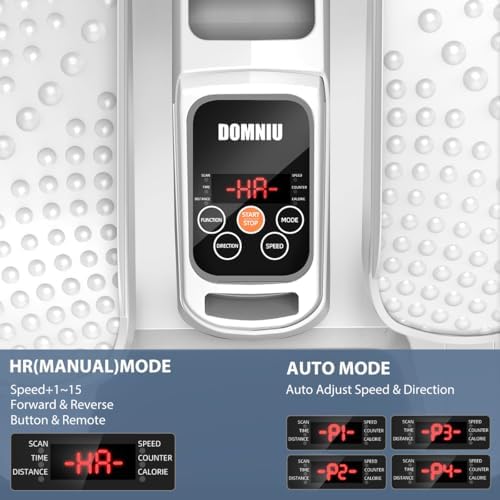 Electric Elliptical Machine for Seniors, Quiet & Portable Seated Pedal Exerciser as Seen on TV 15 Adjustable Speed 5 Aut