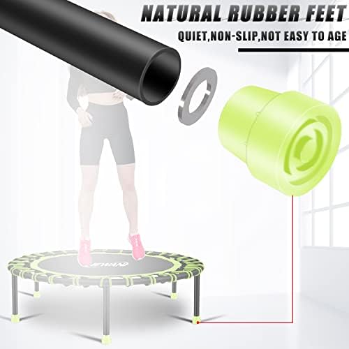 NEWAN Silent Mini Trampoline for Adults - 40" to 48" Diameter, Max Limit 330lbs, Silent Bungee Rebounder Jumping Cardio