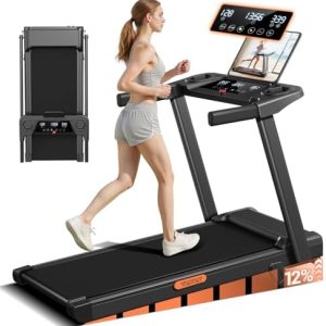 12% Incline Treadmill with Handle for Home and Office 300 Lbs Weight Capacity Foldable Treadmill for Fitness Quiet |0HP