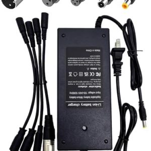 Swagtron Gotrax 42V 2A Charger 3 Prong 8mm DC Interface Battery Converter