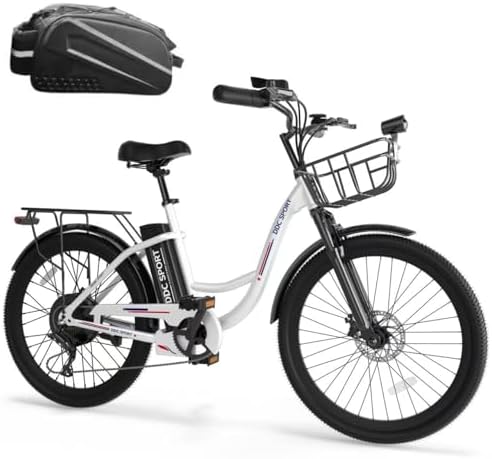 Peak 700W Motor Electric Bike for Adults, Commuter E-Bike, 7-Speed, 45Miles Range 20MPH Electric Bike for Women/Men/Teen