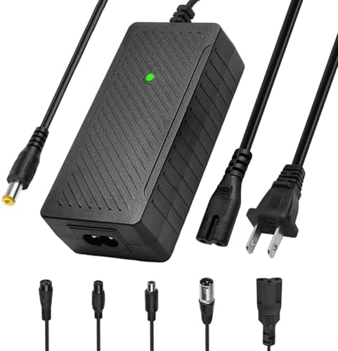 42V 2A Charger for Razor, Jetson, Voyage, Gotrax Ebike Battery | 42V 2A Efficient Fast Charging Charger for Electric Bi