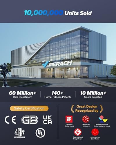 MERACH Under Desk Elliptical Machine for Seniors with Remote Control & 12-Speeds MERACH Quietest Portable Electric Sea