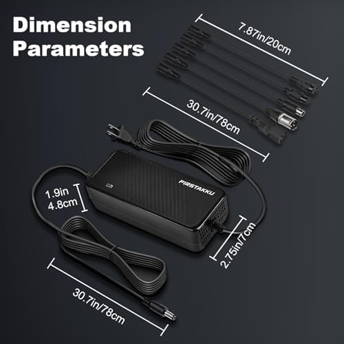 42V 2A Charger for Razor, Jetson, Voyage, Gotrax Ebike Battery | 42V 2A Efficient Fast Charging Charger for Electric Bi