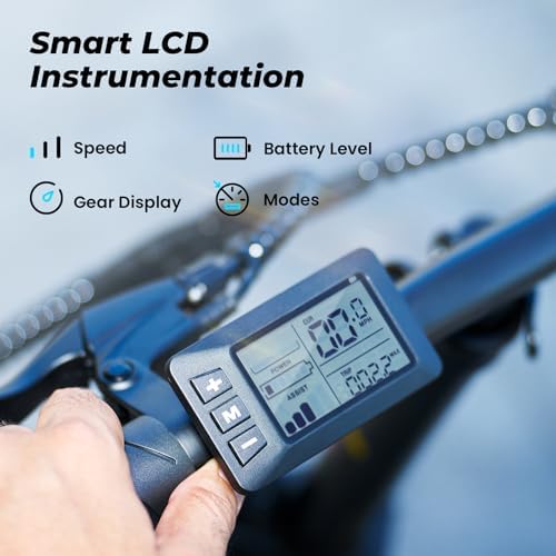 Electric Bike, 1000W/750W/500W Peak Motor, Removable Battery, Shock Absorber, Commuting Electric Bike for Adults, 75/60/