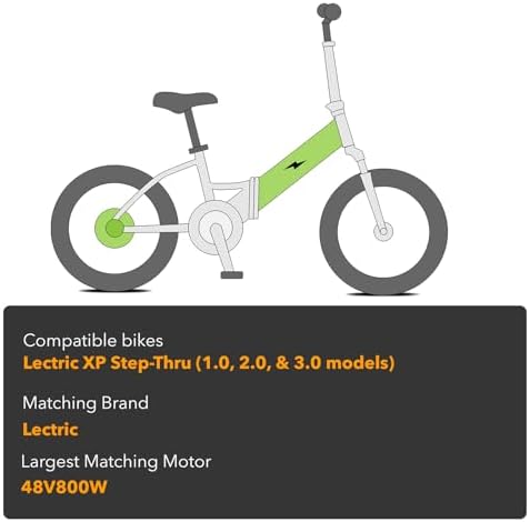 YS YOSE 48V 11.6Ah Ebike Battery for Lectric Electric Bicycles - Compatible with XP Step-Thru 1.0 & |0 Models | YS YOSE