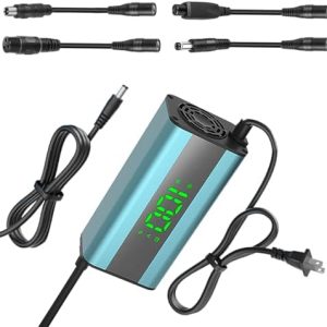 42V 2A Electric Scooter Charger with LED Charging Display, Universal with 4 Connections, for Electric Bike, Mobility Sco