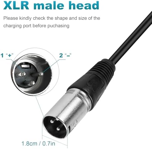 TREE.NB 5|6V 2A Charger for Lithium Battery with 5.5x|1mm Jack Round Connector, GOTRAX GXL V2/G2/G3/G4/Apex/Glider/XR El