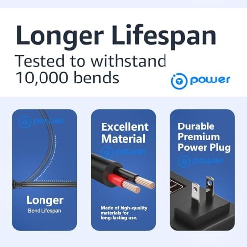 AMYET EB26 V9-G60 G60 S8 Caroma E66 Pro P1 P2 P3 5|6V 48V 7.8Ah-15Ah Li-ion Battery Charger - Class 2 Power Supply Cord