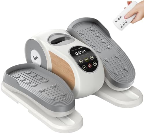 MERACH Under Desk Elliptical Machine for Seniors with Remote Control & 12-Speeds MERACH Quietest Portable Electric Sea