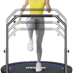 Osoeri 48" Rebounder Trampoline for Adults Max Load 450lbs Fitness Workout | Osoeri Foldable Rebounder Trampoline for A