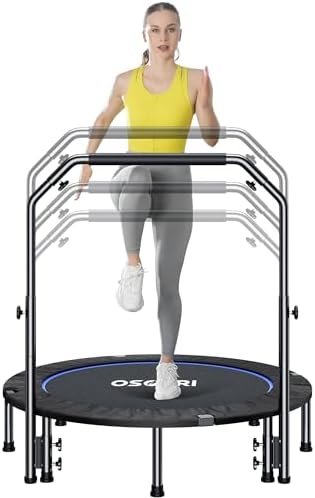 Osoeri 48" Rebounder Trampoline for Adults Max Load 450lbs Fitness Workout | Osoeri Foldable Rebounder Trampoline for A