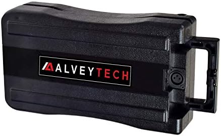 AlveyTech 24 Volt 10 Ah Rack Mount Battery Pack for Currie eZip and IZIP Bikes - Replacement with Button-Style Terminals