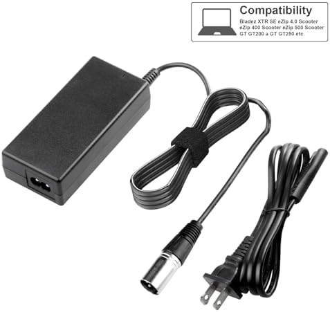 SGS Certified 42V 2A Charger for Gotrax Electric Scooters Compatible with GXL V2, G2, G3, G4, Apex, Glider, XR Elite, XR