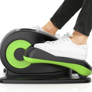 ANCHEER Electric Elliptical Leg Exerciser for Seniors | Quiet Portable Home Office Pedal Exerciser | Remote Control | Se