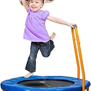 New-Bounce Mini Trampoline - Foldable for Children and Adults - Fitness Rebounder Holds Up to 220 Lbs New-Bounce Mini