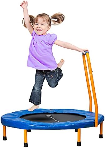 New-Bounce Mini Trampoline - Foldable for Children and Adults - Fitness Rebounder Holds Up to 220 Lbs New-Bounce Mini