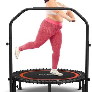 ANCHEER Bungee Rebounder Trampoline - Fitness & Cardio Workout, Home Use, Safe for 450-550LBS, 40/48" Foldable, 4 Level