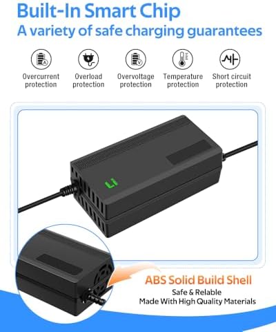 Super Fast Charger for 48V Lithium Battery No Adapter Needed | 5|6V 3A/5A Charger for 48V Lithium Battery with Cooling