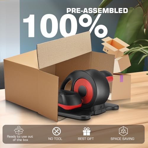 ANCHEER Electric Seated Pedal Exerciser for Seniors with LCD Display Monitor | Portable Quiet ANCHEER Elliptical Machin