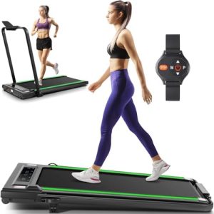 ANCHEER Portable Folding Treadmill with Remote Control and LED Screen - 12% Incline - Max 320 lb Capacity - Home, Gym, a