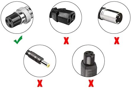 TREE.NB 5|6V 2A Charger for Lithium Battery with 5.5x|1mm Jack Round Connector, GOTRAX GXL V2/G2/G3/G4/Apex/Glider/XR El