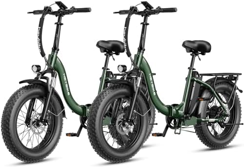 Heybike Ranger Electric Bike for Adults, Peak 1400W Motor Ebike, 28MPH Folding Step-Thru E Bike with Front Suspension